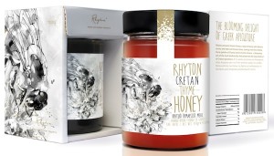 Rhyton Cretan Thyme Honey label by N. Cabas won first prize in Food at Finat 2014